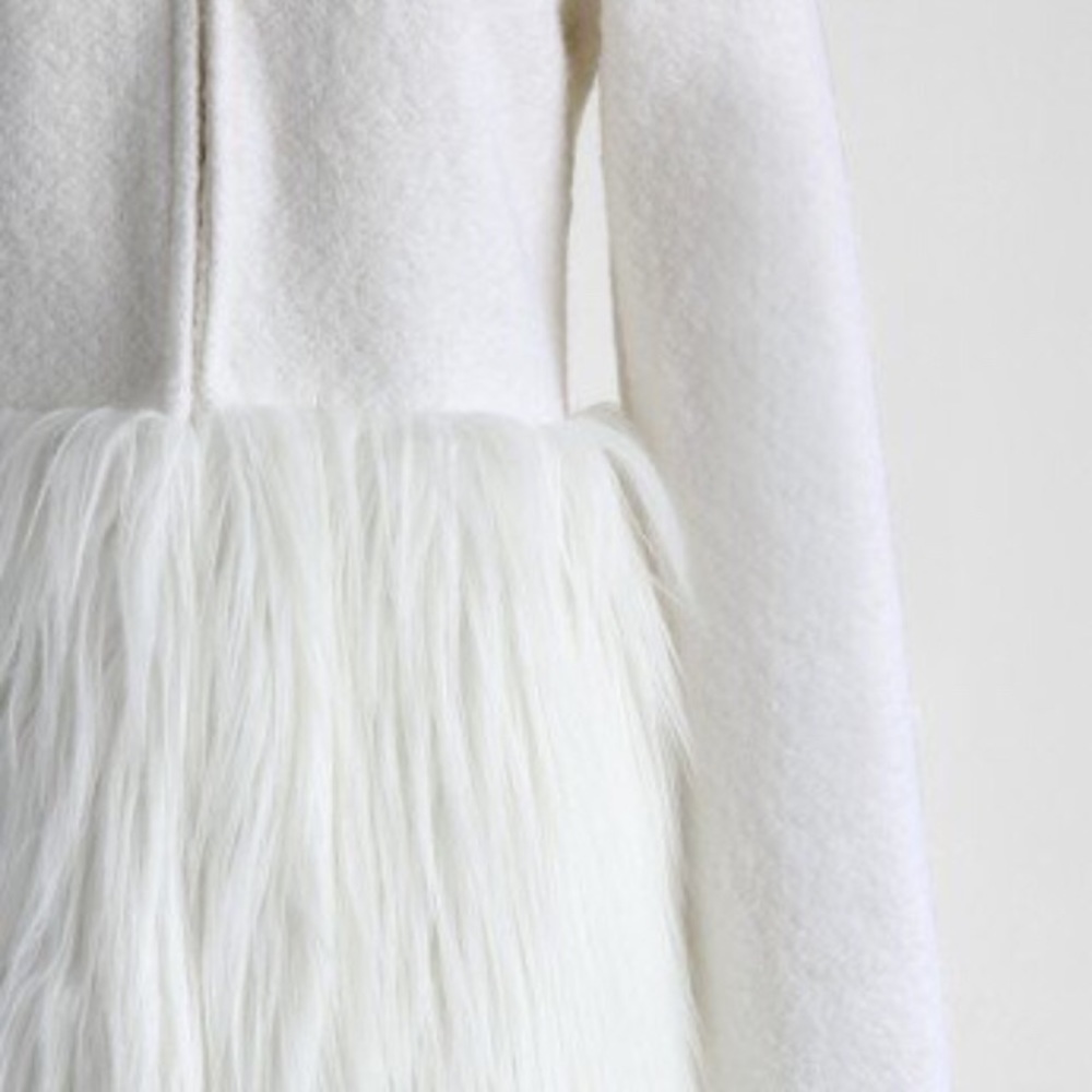 Snow White Faux Fur Coat
